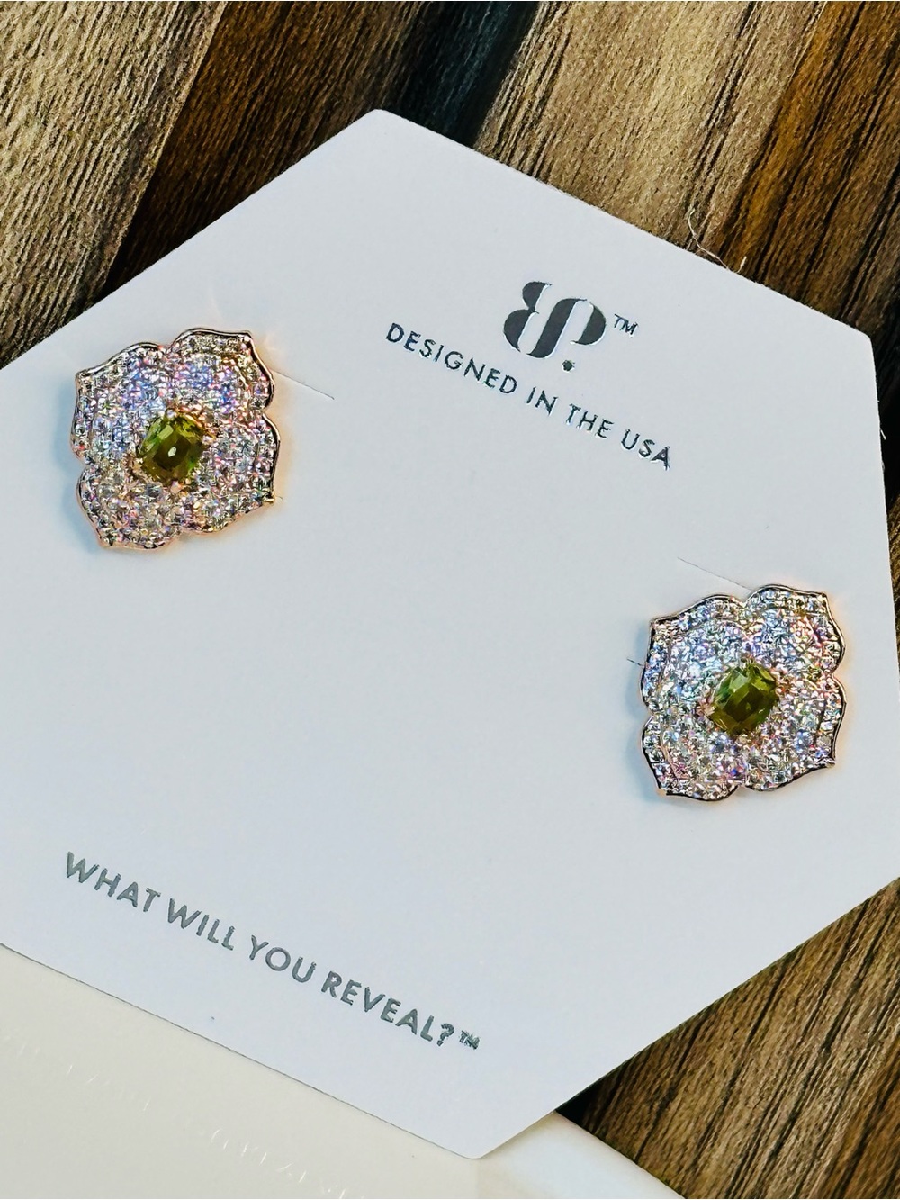 Bomb Party August 2025 Earrings, “Dusted Glimmering Ferns”